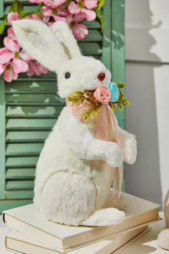 Decorator's Warehouse 12.25” Crafted Easter Bunny Figurine > Easter Table Decor|Easter Decor