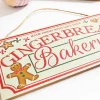 Decorator's Warehouse 12" Cream Red Green Brown "Gingerbread Bakery" Sign > Gingerbread|Christmas Decor