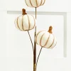 Decorator's Warehouse 25” Cream Triple Natural Weave Autumn Pumpkin Spray > Fall Decor|Fall Decor