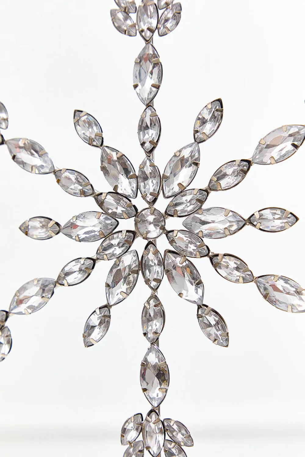 Decorator's Warehouse 9.5" Crystal Jeweled Snowflake Ornament > Christmas Decor|Christmas Ornaments
