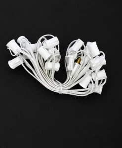 Decorator's Warehouse C9 Socket Cord White - 25' 12" Spacing > Outdoor Lighting|Accessories