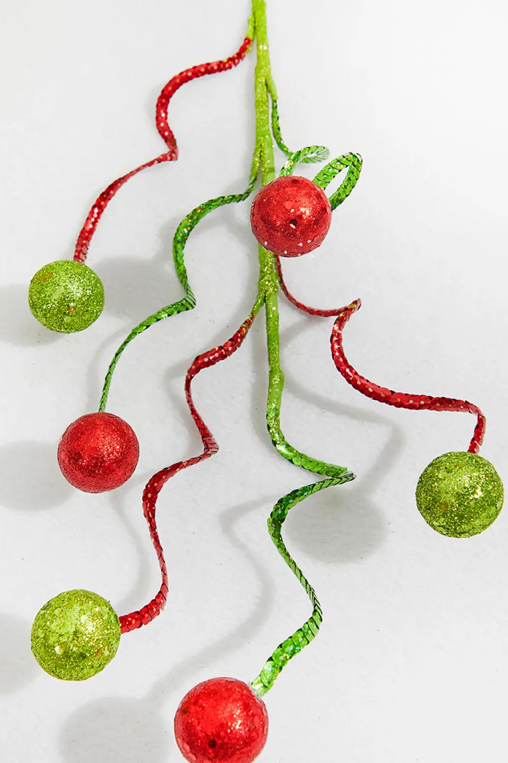 Decorator's Warehouse 29” Curly Sequin Ball Spray > Storyville|Christmas Sprays