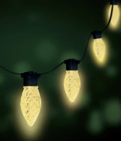 Decorator's Warehouse C9 Warm White Faceted 25 LED Light Set > Indoor Lighting|Outdoor Lighting