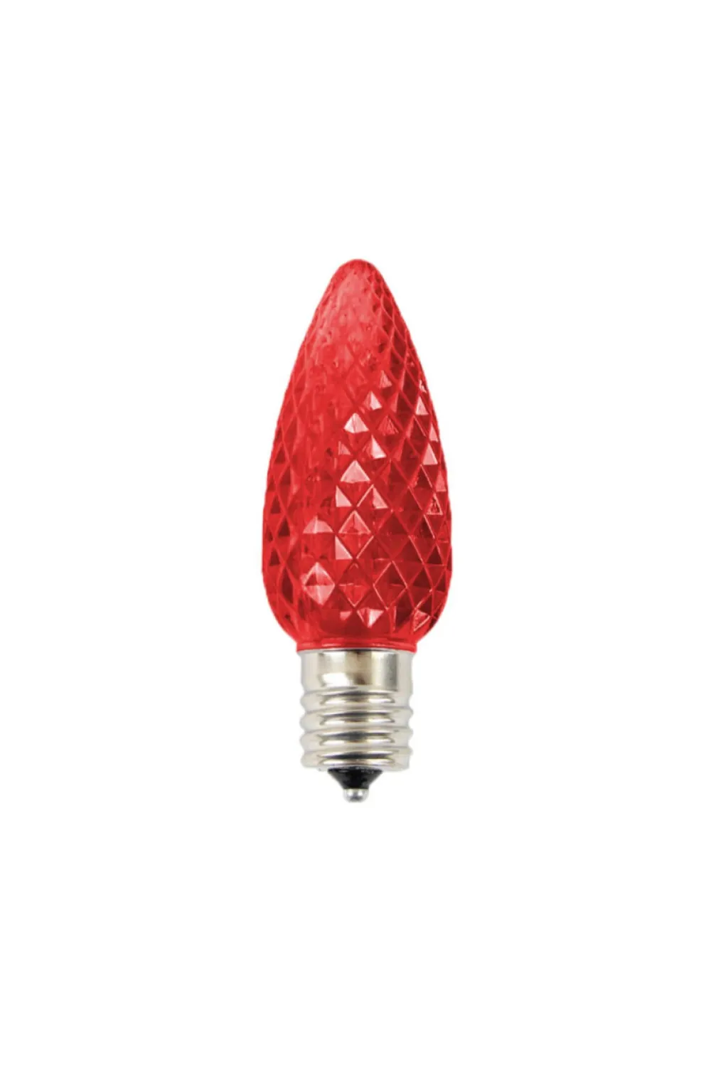 Decorator's Warehouse C9 Wonderful LED SMD Bulb (25 bulbs/bag) - Faceted, Red > C9 Bulbs|Christmas Decor