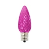 Decorator's Warehouse C9 Wonderful LED SMD Bulb (25 bulbs/bag) - Faceted, Pink > C9 Bulbs|Christmas Decor