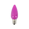 Decorator's Warehouse C9 Wonderful LED SMD Bulb (25 bulbs/bag) - Frosted, Pink > C9 Bulbs|Christmas Decor