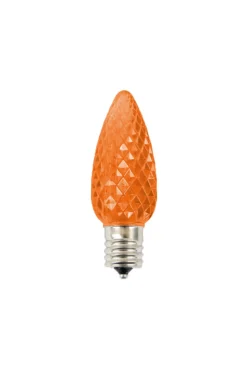 Decorator's Warehouse C9 Wonderful LED SMD Bulb (25 bulbs/bag) - Faceted, Orange > C9 Bulbs|Christmas Decor
