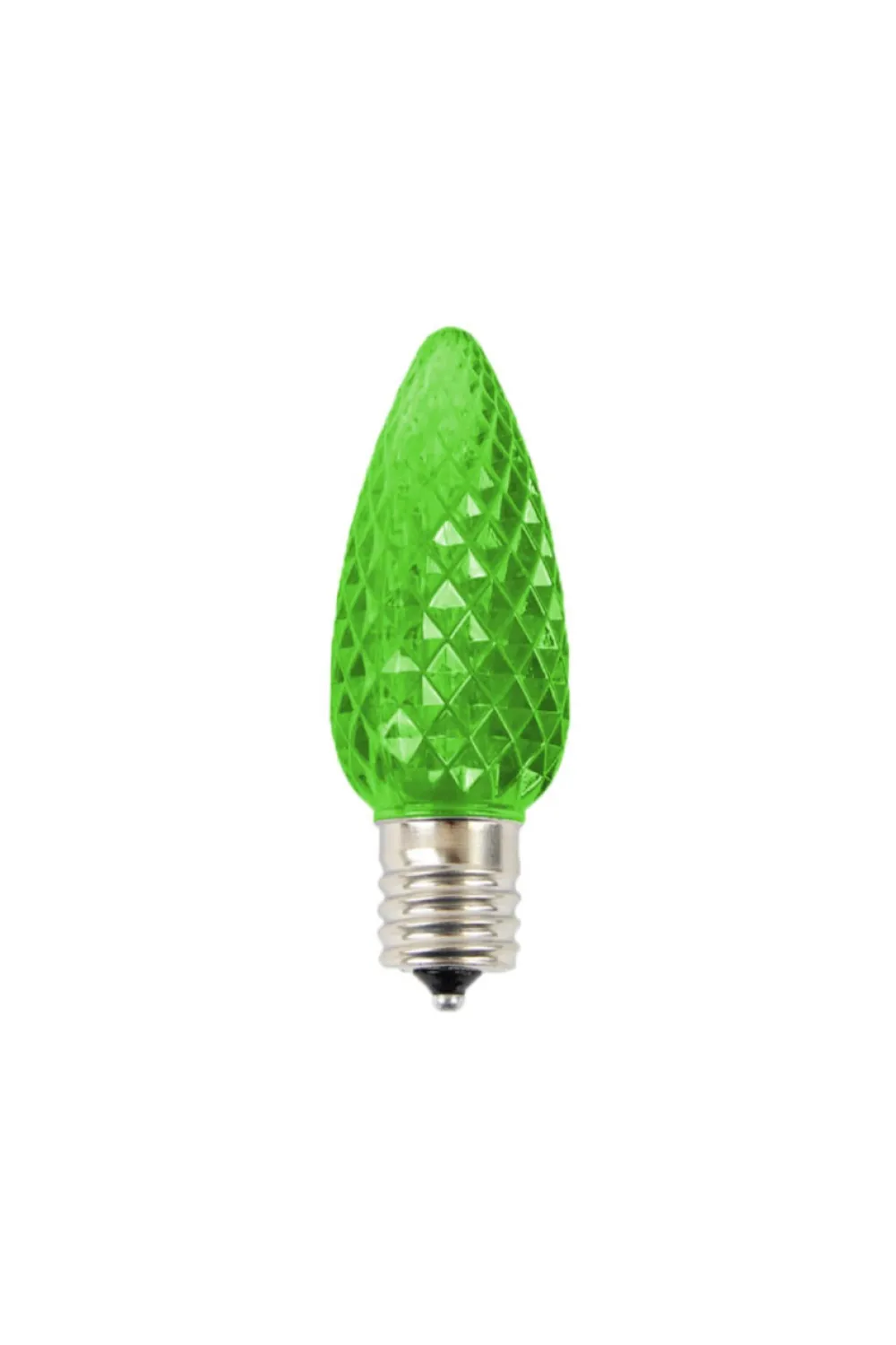 Decorator's Warehouse C9 Wonderful LED SMD Bulb (25 bulbs/bag) - Faceted, Green > C9 Bulbs|Christmas Decor