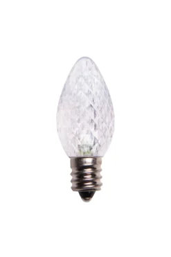Decorator's Warehouse C7 Wonderful LED SMD Bulbs (25 bulbs/bag) - Faceted, Cool White > Outdoor Lighting|C7 Bulbs