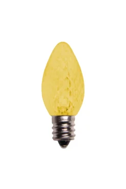 Decorator's Warehouse C7 Wonderful LED SMD Bulbs (25 bulbs/bag) - Faceted, Yellow > Outdoor Lighting|C7 Bulbs