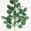Decorator's Warehouse 27" Dark Green Metallic Holly Berry Stem > Jewel Tones|Traditional