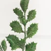 Decorator's Warehouse 23" Dark Green Shimmer Metallic Holly > Traditional|Christmas Sprays