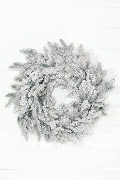 Decorator's Warehouse 24" Deluxe Flocked Wreath > Christmas Decor|All Wreaths