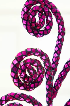 Decorator's Warehouse 28" Disco Spiral Curly Spray > Christmas Decor|Mardi Gras