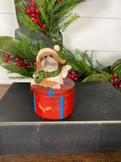 Decorator's Warehouse Dog Gift Box Holiday Accent > Sale|Christmas Accents