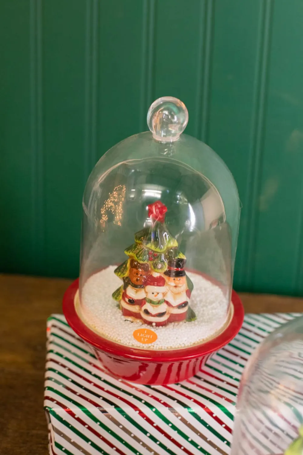 Decorator's Warehouse 9” Dol Light Up / Music Snow Cloche > Sale|Christmas Accents