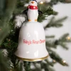 Decorator's Warehouse Dolomite Baby’s First Christmas Bell Ornament > Christmas Sale|Christmas Decor