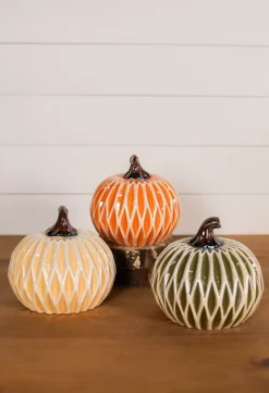 Decorator's Warehouse 6” Dolomite Harvest Pumpkin Decor > Fall Decor|Fall Decor