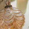 Decorator's Warehouse 4" Draped Golden Glass Ornament > Christmas Decor|Jewel Tones