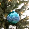 Decorator's Warehouse 3” Drop/Ball Blue Glass Ornament > Christmas Decor|Christmas Ornaments