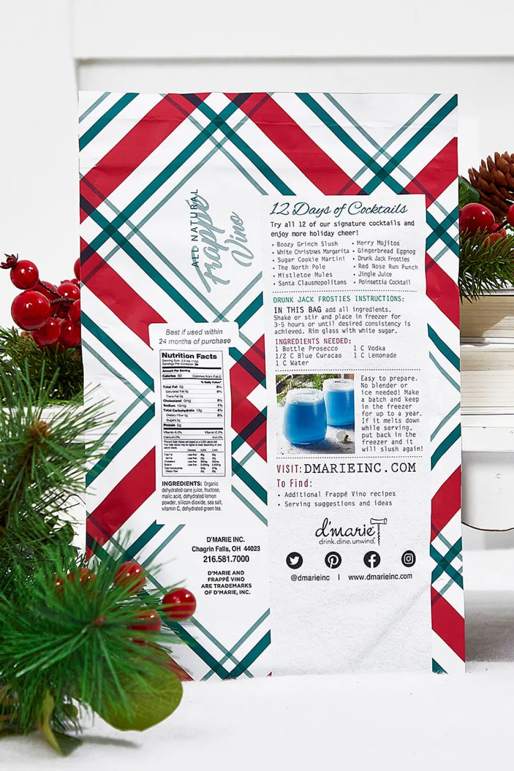Decorator's Warehouse Drunk Jack Frosties Mix - Frappe Vino > Fun Gifts|Christmas Decor