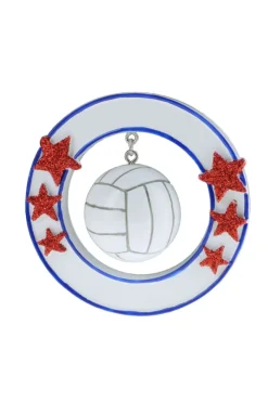 Decorator's Warehouse 3D Volleyball Personalizable Ornament > Personalized|Christmas Decor
