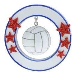 Decorator's Warehouse 3D Volleyball Personalizable Ornament > Personalized|Christmas Decor