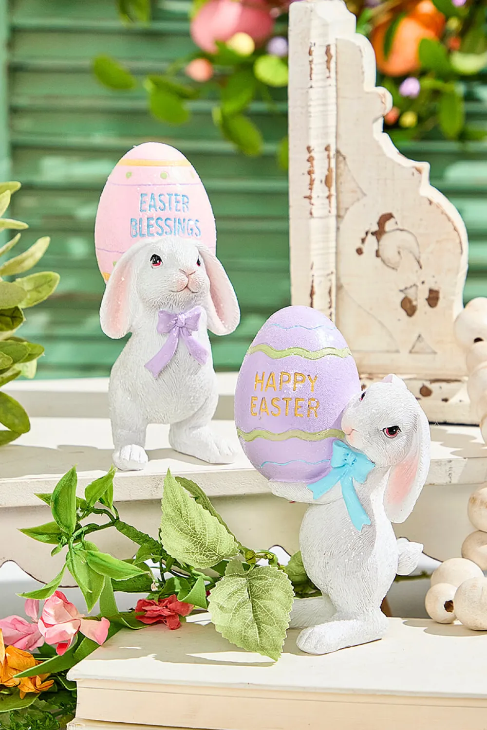 Decorator's Warehouse 6" Easter Bunny with Egg > Easter Table Decor|Easter Decor