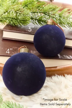 Decorator's Warehouse 3" Eggplant Velvet Glass Ornament > Christmas Decor|Christmas Ornaments