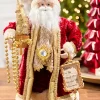 Decorator's Warehouse 21" Elegant Vintage Santa With Plaque > Santas & Angels|Classic Christmas