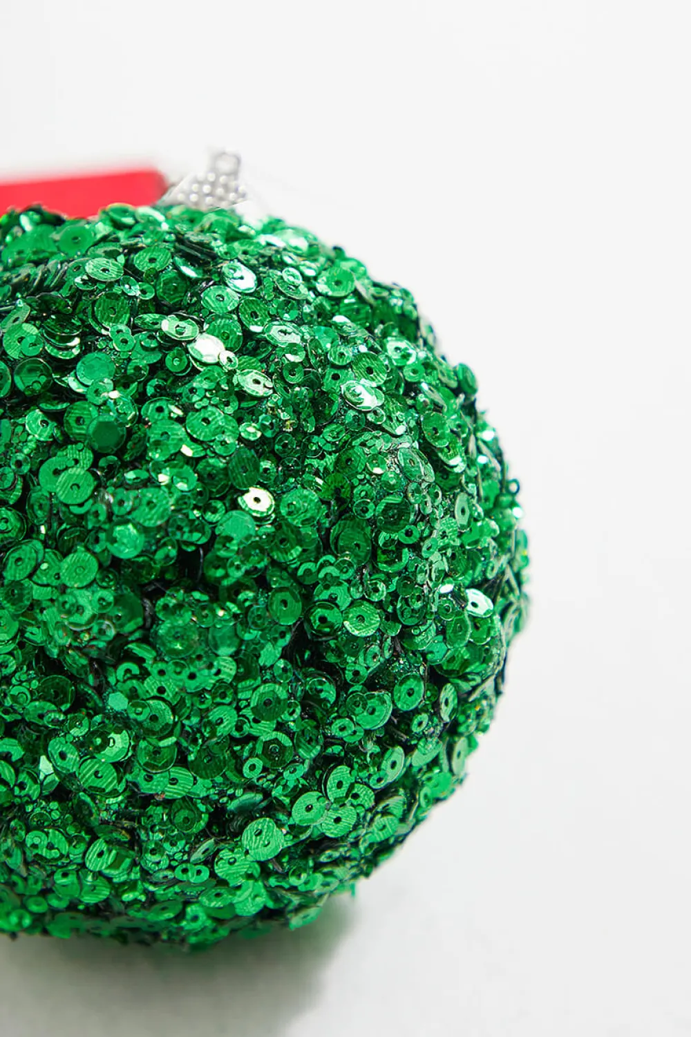 Decorator's Warehouse 4” Emerald Sequins & Jewels Ball Ornament > Christmas Decor|Mardi Gras