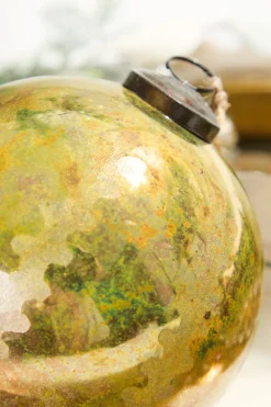 Decorator's Warehouse 5" Etched Brilliant Gold Ball Ornament > Christmas Decor|Natural Elegance