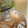 Decorator's Warehouse 4" Etched Golden Garland Glass Ornament > Christmas Decor|Natural Elegance