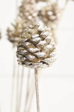 Decorator's Warehouse 21" Euro Cone Pick - Champagne > Nutcracker|Christmas Sprays