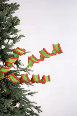 Decorator's Warehouse 30” Fabric Curly Spray > Storyville|Christmas Sprays