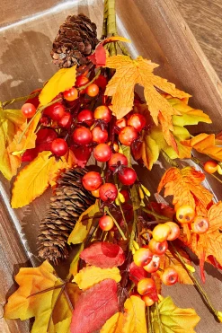 Decorator's Warehouse 28" Fall Leaf Berry Cone Spray > Fall Decor|Fall Decor