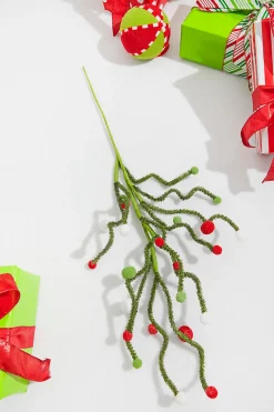 Decorator's Warehouse 31” Felt Ball Twig Spray > Storyville|Christmas Sprays