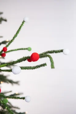 Decorator's Warehouse 31” Felt Ball Twig Spray > Storyville|Christmas Sprays