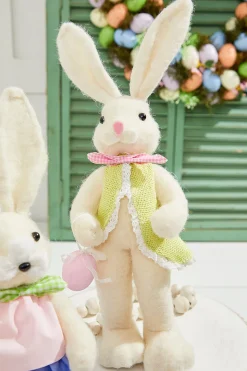 Decorator's Warehouse 17" Felt Bunny with Egg > Easter Table Decor|Easter Decor