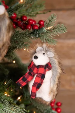 Decorator's Warehouse 4” Felt Hedgehog Ornament > Christmas Ornaments|Farmhouse