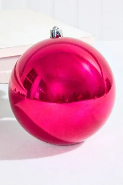 Decorator's Warehouse 5.5" Festive Pink Shatterproof Ornament > Small Shatterproof (Under 6")|Christmas Decor