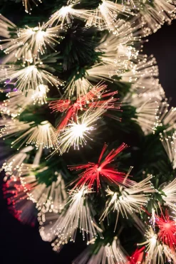Decorator's Warehouse 24" Fiber Optic Wreath - Multicolor with White > Christmas Decor|Christmas Wreaths