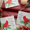 Decorator's Warehouse 5" Flat Ornament with Cardinals and Sentiments > Christmas Ornaments|Cardinal