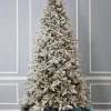 Decorator's Warehouse 7.5' Flocked Dandan Pine Tree with 2200 Warm White LED Lights > Christmas Decor|Flocked Or White
