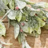 Decorator's Warehouse 17" Flocked Mistletoe Christmas Bush > Cardinal|Christmas Sprays