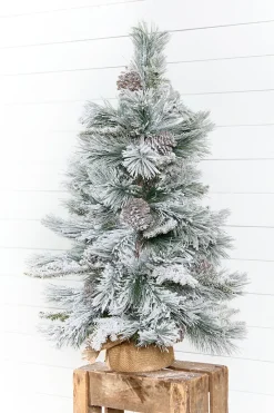 Decorator's Warehouse 36" Flocked Tree > Christmas Accents|2026 New Additions