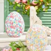 Decorator's Warehouse 8" Floral Fabric Egg > Easter Table Decor|Easter Decor