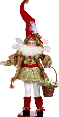 Decorator's Warehouse 21" 3 French Hens Fairy On Base - Mark Roberts > Mark Roberts
