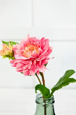 Decorator's Warehouse 22" Fresh Touch Pink Dahlia Stem > Christmas Decor|Spring Florals
