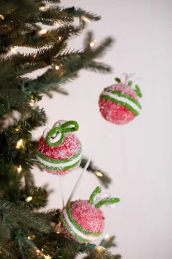 Decorator's Warehouse 22” Frosted Ball Spray - Red/Green/White > Christmas Decor|Christmas Sprays